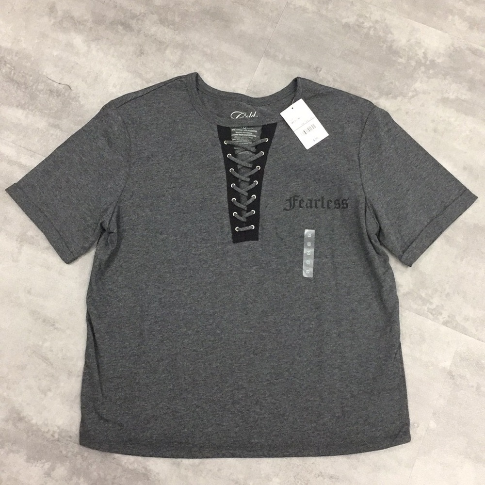 Sz medium lace up shirt by cold crush. NWT